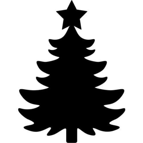 12.6X16.9CM Christmas Tree Class Window Decoration Decals Scratch Occlusion Car Sticker