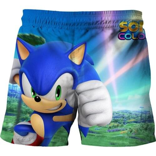 Kids Short Sleeve Cartoon T Shirt pants 3D Printed Blue Fox 2021 Summer Hot Sale Boys Girls cute cartoon Fashion Casual Tee