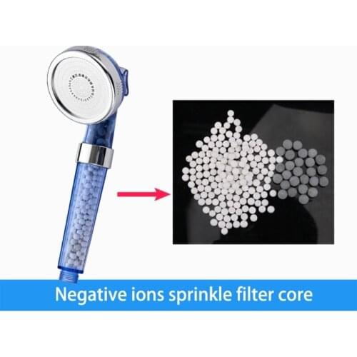 3 Bags Yoa Filtration Shower Head Negative Ion Mineral Balls shower filter for Dry Skin Hair Kitchen faucet accessories