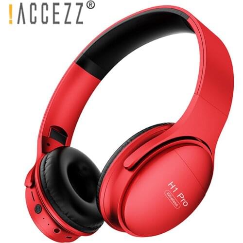 !ACCEZZ 2021 HIFI Stereo Earphone Bluetooth Headphone Foldable Headset Audio FM SD with Mic Sport Earphones Handfree MP3 Player