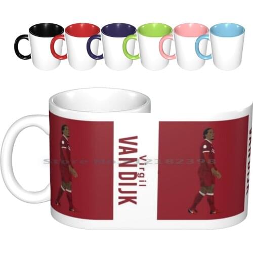 Virgil Van Dijk-Ceramic Mugs Coffee Cups Milk Tea Mug Virgil Van Dijk Vvd Van Dijk Holland Netherlands Dutch Football Club Ynwa