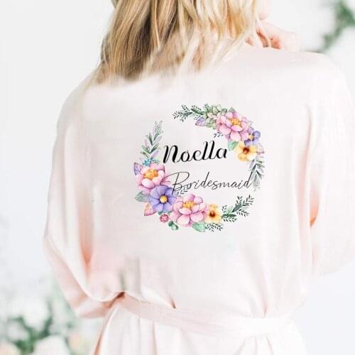 Women kimono pajamas wedding robe team bride bridesmaid sister mother of the bride robes