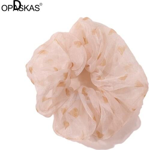 Fashionable Hair Ring Girl Ponytail Elastic Hair Band Multipurpose Printed Hair Accessories for Women PT