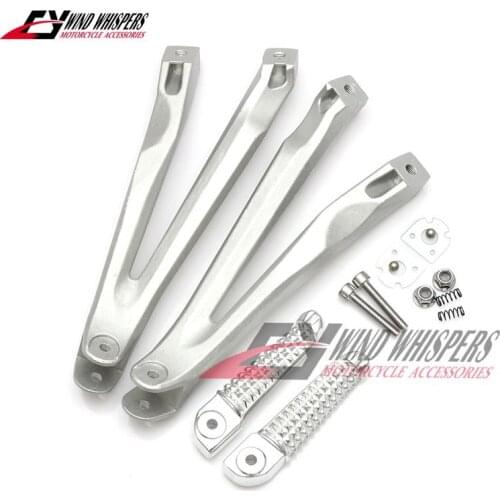 2 colors Motorcycle Rear Footrests Foot pegs tripod Pedal stent assembly For Yamaha YZF-R1 YZF R1 2004 2005 2006 2007 2008
