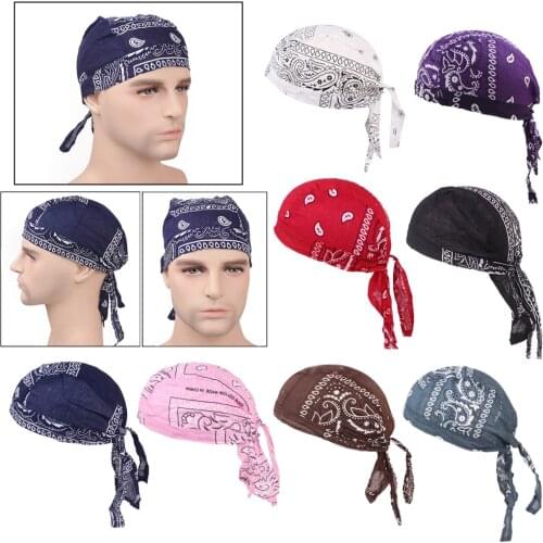 Women Mens Cotton Durag Skull Cap Hair Loss Head Scarf Muslim Turban Bandana Hat Headwrap Headwear for Cancer Sleep Cycling