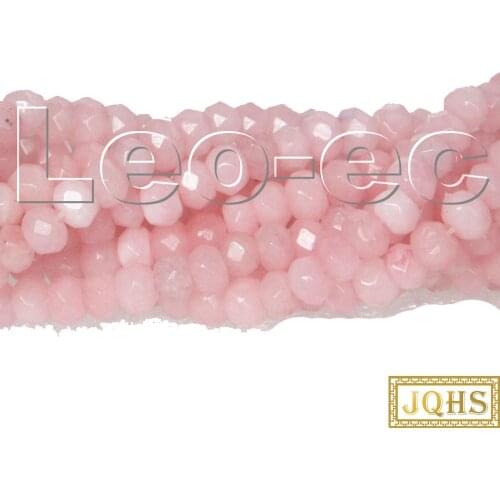 5psc 2X4mm AAA natural Faceted Rondelle pink rhodochrosite Gems Loose Beads for Jewelry Making Strand v1729
