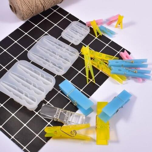 NEW Silicone Mold For DIY Photo Clip Crystal Epoxy Resin Mold Homemade Casting Mould Personality Jewelry Tools