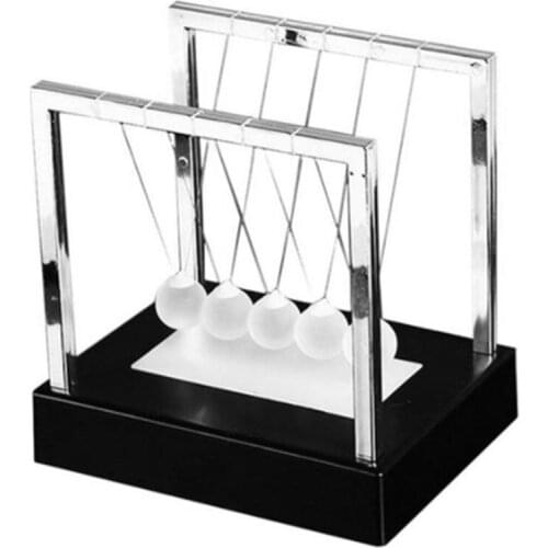 Newtons Cradle LED Light Up Kinetic Energy Home Office Science Toys Home Decor Luminous Newton Pendulum Ball Desktop