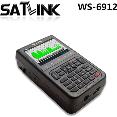 Satlink WS-6912 DVB-S DVB-S2 8PSK Real Time Spectrum 6912 ws6912 finder free shipping