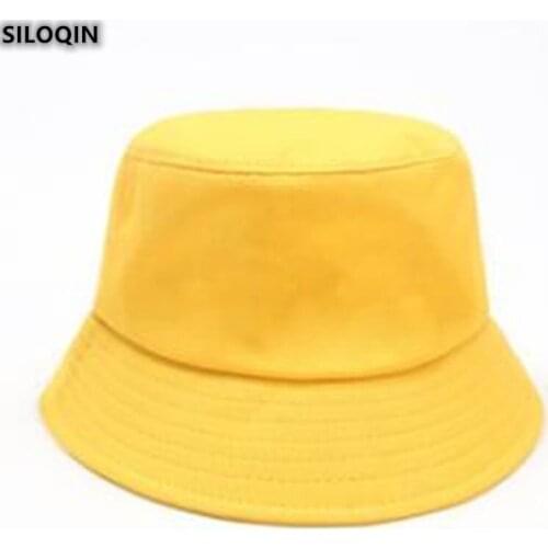 SILOQIN New Spring, Summer Parent-child Female Solid Color Fashion Brand Fishermans Hat Male Casual Shading Banama Sombreros