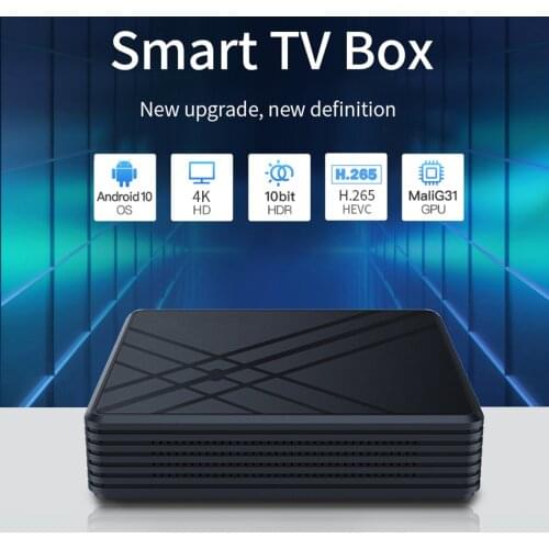 Smart TV Box Android 9.0 TV Box 4GB RAM 32GB ROM Lag-free Interface Youtube Media Player Smart TV Set Top Box Support 4K 3D