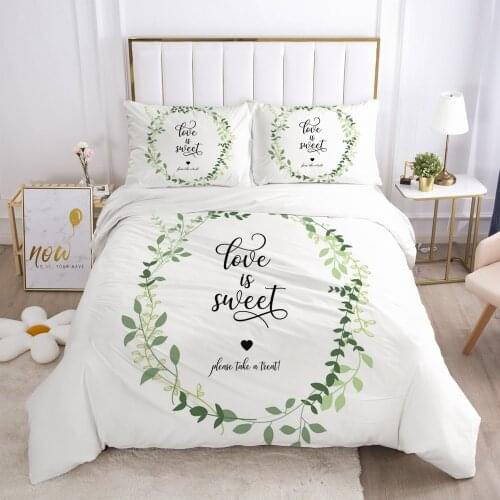 Modern Quilt/Comforter/Blanket Case Pillowcase Bedding Sets Duvet Cover Set with Zipper 3D Design King Double Size Bed Linens