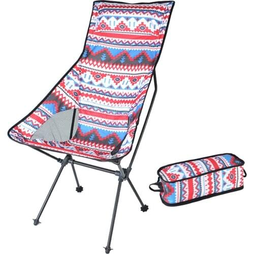 Desert&Fox Camping Chair Multicolor Picnic Beach Collapsible Backrest Chairs with Carry Bag Outdoor Portable Foldable Chair