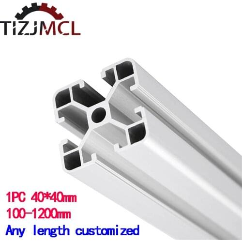 1PC 4040 Aluminum Profile 8mm T-Slot Extrusion European Standard Anodized Linear Rail CNC 3D Printer Parts 100 200 500 800mm 1m