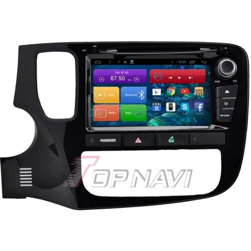 Topnavi 8'' Quad Core Android 6.0 Car GPS Navigation for Mitsubishi Outlander Auto Audio Stereo Car DVD Radio Multimedia Player