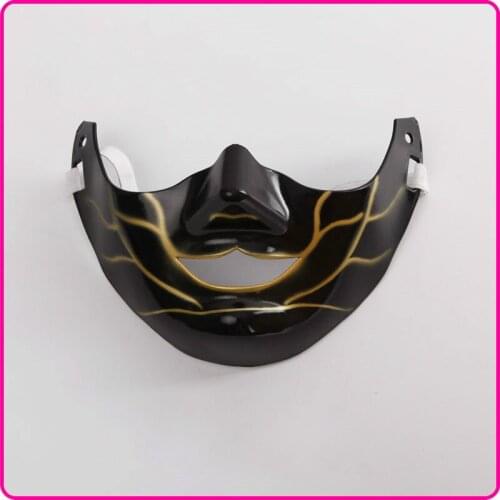 Touken Ranbu Online Nakigitsune Black Cosplay Mask Halloween Carnival Cosplay Costume Accessories Props