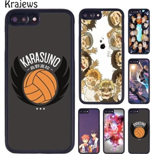Krajews Volleyball Anime Haikyuu!! Phone Case For iPhone X XR XS 11 12 Pro MAX 5 6 6S 7 8 Plus Samsung Galaxy S7edge S8 S9 S10