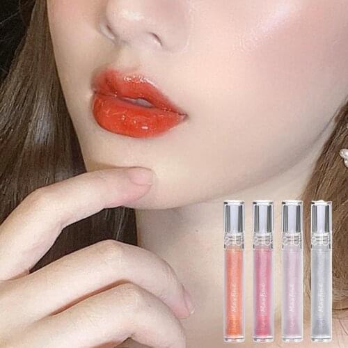 Maxfine Liquid Lipstick Long-lasting Waterproof Cosmetics Glitter Glossy Liquid Plump and Moisturizing Lip Gloss for Party