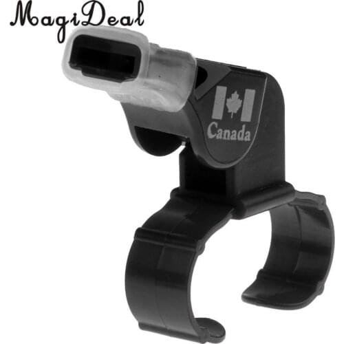 1Pcs Plastic Referee Finger Grip Whistle Sports Soccer Football Basketball Baseball Hockey Survival Outdoor Black Whistle