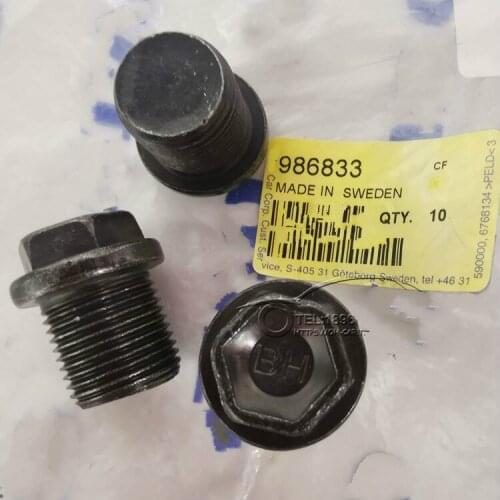 1pcs high quality Original Car Sump Oil Pan Oil Drain Screw Plug 986833 For VOLVO S80 XC90 XC60 S60