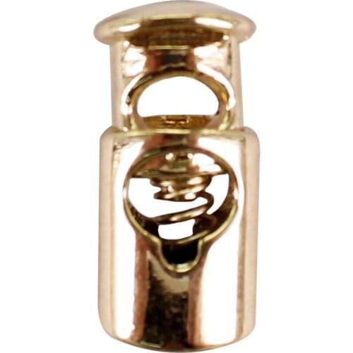 100pieces METAL Stopper Toggle Buckle Rope Clamp Cord Locks Drawstring Stops End Button with 4mm holes Sew On NK356