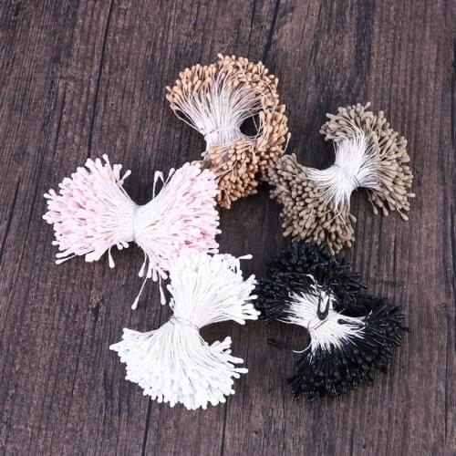 400pcs/set Flower Stamen Wedding Decoration Pearlized Artificial Flower Making Buds for Foamiran Flowers DIY Wreaths