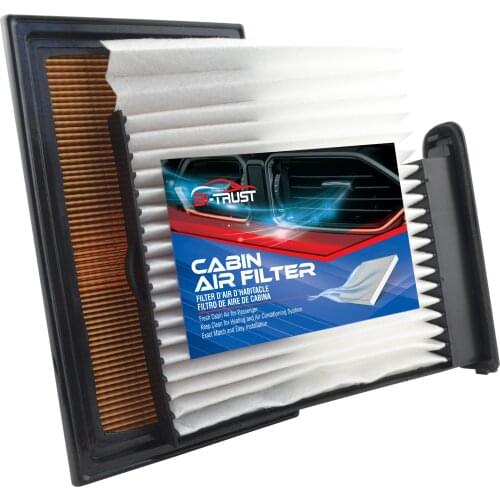 Bi-Trust Engine Cabin Air Filter for 2009-2011 Nissan Versa L4 1.6L/2007-2012 Nissan Versa L4 1.8L