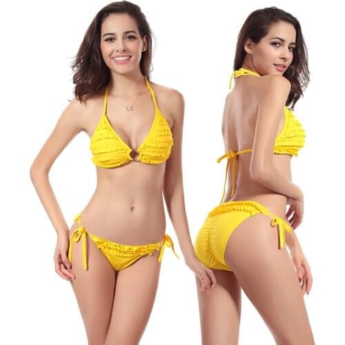 10 Color Petals New Fashion Element Brakini Swimsuit Brazilian String Biquinis Bikinis Summer 2020