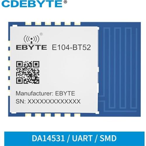 BLE5.0 DA14531 2.4GHz Bluetooth to UART Module Low Power CDEBYTE E104-BT52 for IoT Data Transmission Wireless Transceiver