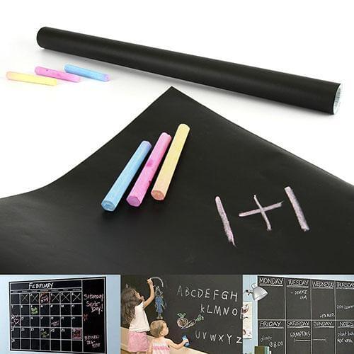 Large Removable Waterproof Chalkboard Wall Sticker Blackboard Decal + 5 Chalks