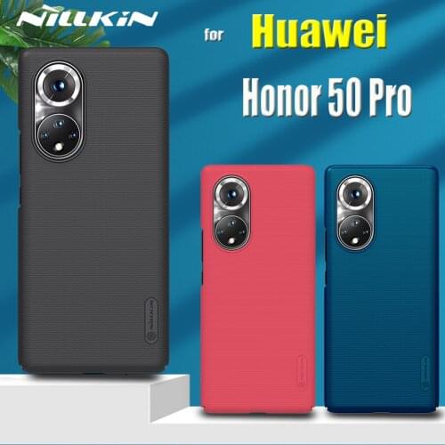 Nilkin for Huawei Honor 50 Pro Case Nillkin Frosted Shield Hard PC Plastic Shockproof Phone Back Cover on Honor 50Pro Capa
