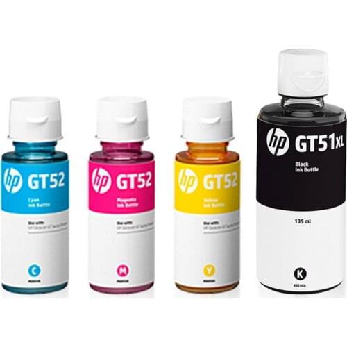 1 Set Ink For HP GT51 GT52 GT5810 GT5820 GT Series Inkjet Printer For GT 51 52 GT 5810 5820 Original Ink