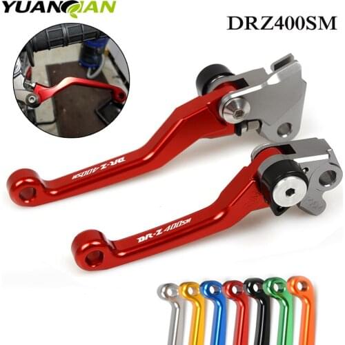 CNC Pivot Clutch Brake Levers For Suzuki DRZ400S DRZ400SM DRZ400 2000 - 2015 Enduro Supermotard Dirt Bike 2010 2011 2012 2013