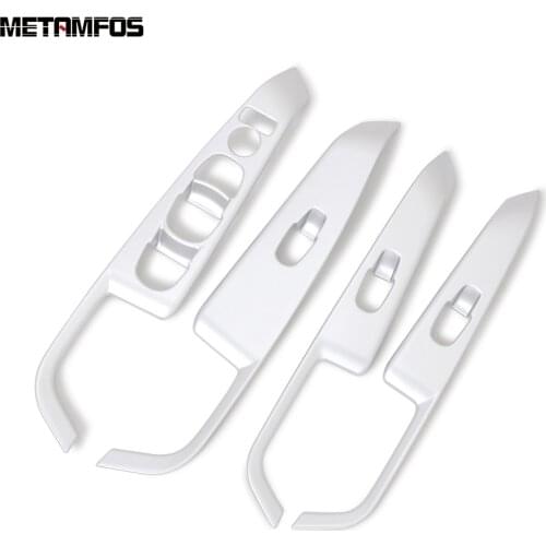 For Nissan Kicks 2017 2018 2019 2020 Matte Window Lift Switch Cover Trim Inside Armrest Frame Sticker Interior Car Accessories