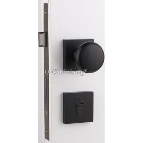 Elegant Luxury European Mute Door Lock Set Interior Living Room Bedroom Bathroom Silent Split Door Lock for 35~50mm Doors