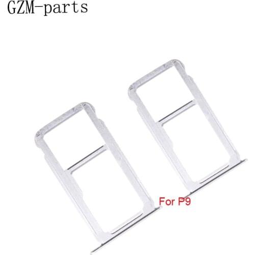 GZM-parts 1 piece SIM SD Card Tray For Huawei P9 Plus P9 Lite P9 SIM Card Slot Adapter Socket Card Tray Holder Repair Parts