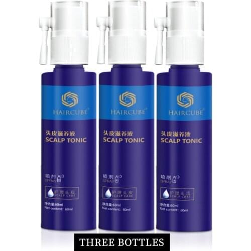 HAIRCUBE 3 pcs Hair Growth Essential Oil Anti Hair Loss Spray For Men Women Hair Tonic Nourishing Hair Anti Hair Loss Products