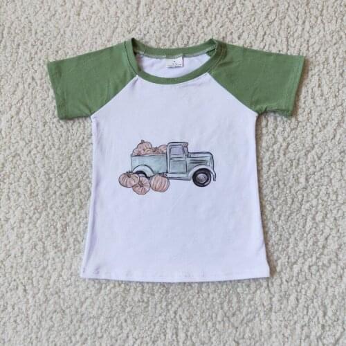 Halloween long sleeve raglan boys t-shirt cotton tops black demon one piece infant toddle Teens pullover clothes