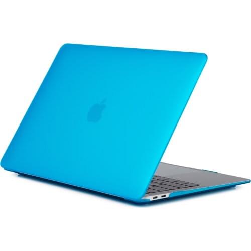 Matte Laptop Case Cvoer +keyboard Cover only For 2018 New Apple Macbook 13 Air With Retina Touch ID Model A1932-Sky Blue
