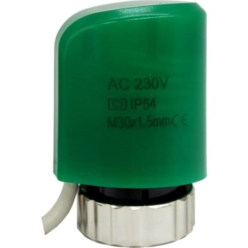 Normally Closed open electric thermal actuator electrothermal drive motor 220v 24v for underfloor heating manifold