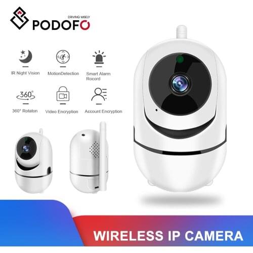 Podofo 360° Cloud Wireless IP Camera Intelligent Auto Tracking Of Human Home Security Surveillance CCTV Network Wifi Camera