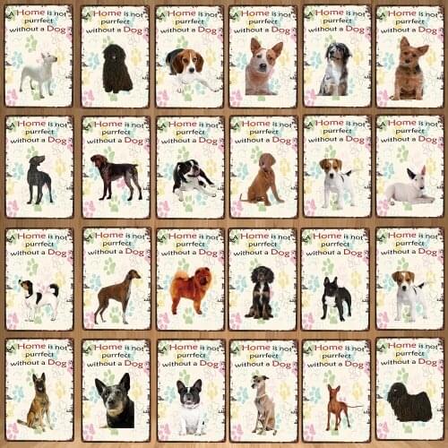 Warning Beware Attack Cat Watch Dog on Duty Pet Metal Plate Wall Pub Restaurant Home Art Decor Iron Poster Cuadros DC-5507A