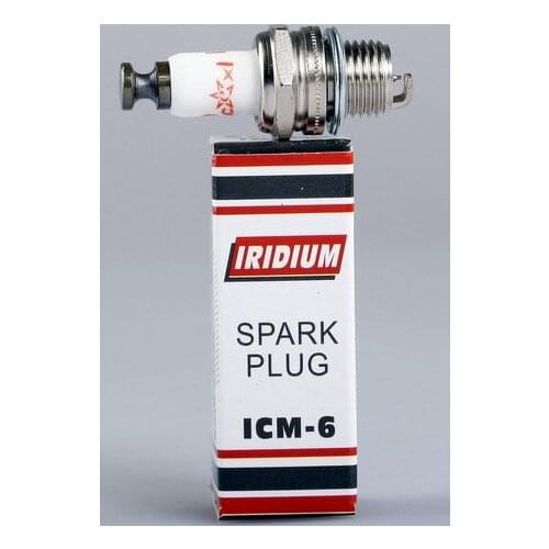 Free Shipping Rcexl Iridium CM6 / ICM-6 Spark Plug for DLE Series Gasoline Engines for RC Airplane