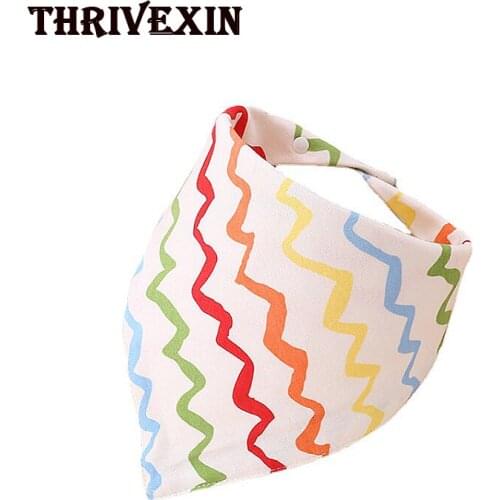 Dog Bandanas Small Pet Scarf Double Layer Baby Pets Bandana for Dogs Cotton Washable Collar Button Cat Puppy Scarf Accessories