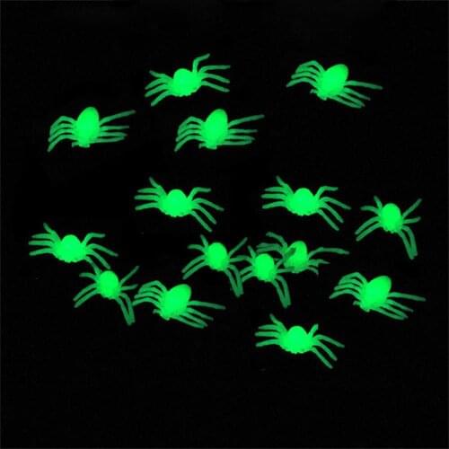 20/50/100/200PCS Luminous Spider Halloween Party Decoration Haunted House Prop Indoor Outdoor Festival Supplies