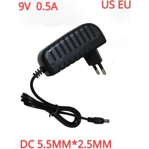 AC 110-240V DC 9V 0.5A Universal Power Adapter Supply Charger Adapter EU US for LED Light Strips