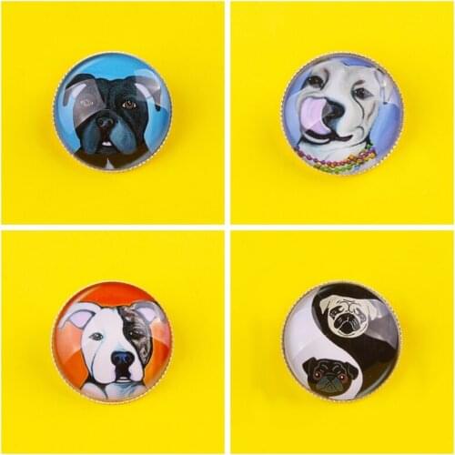 Dog Badges For Clothes Epoxy Brooch Enamel Pins Anime Icons Badge On Clothes Paired Jewelry Stripes For Clothes Set Jeans Jacket