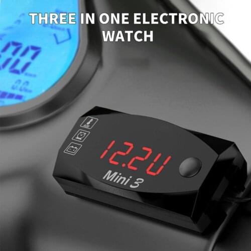 1Pc Auto Electronic Clock LED Backlight Digital Display 1pcs Car Digital Clock & Temperature Display Electronic Clock