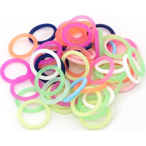 100pcs Transparent BPA Free O Rings Silicone Sutoyuen MAM NUK Dummy Baby Pacifier Clip Chain Holder Adapter O Rings