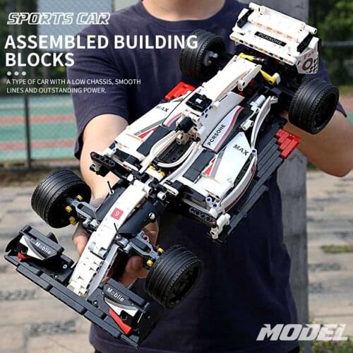 MOULD KING MOC 13117 Technic City F1 Racing car The 24 hours Race Car Model Building Blocks Bricks with 42096 Kids Toys Gifts